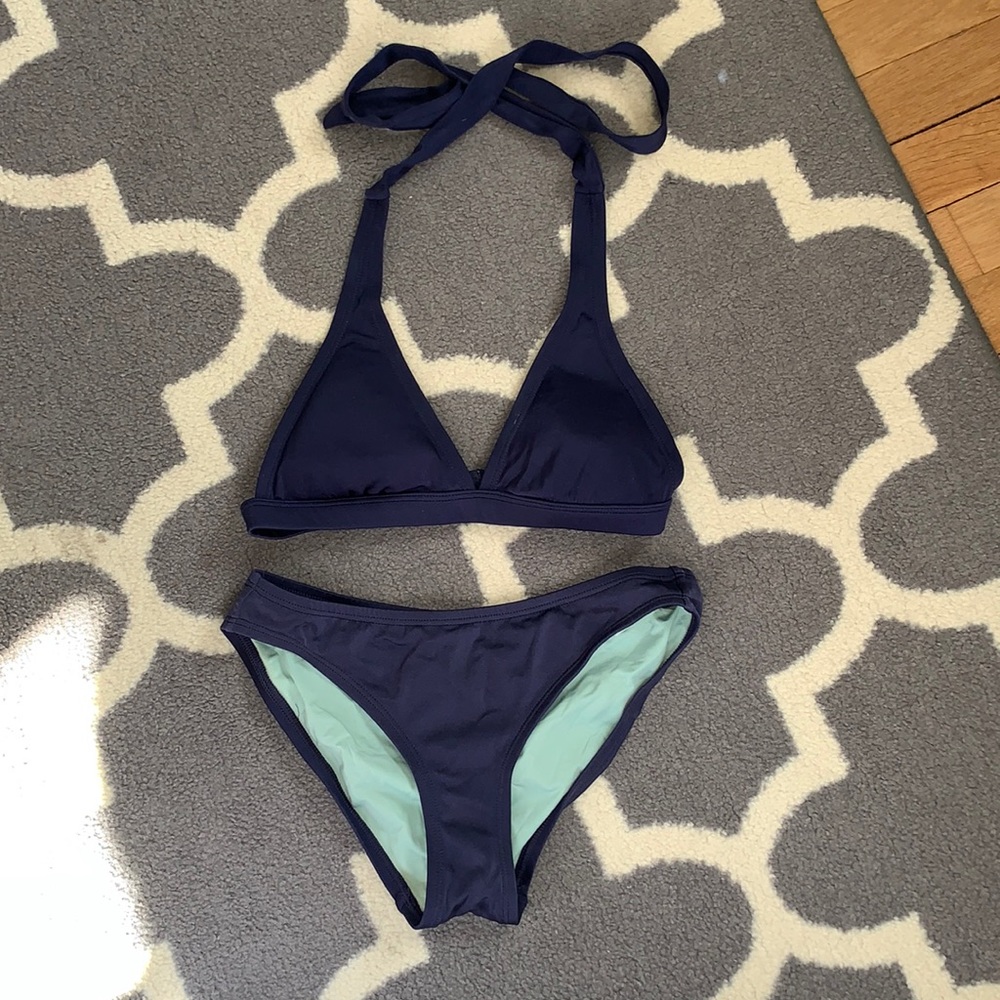 vineyard vines navy bikini set size XXS